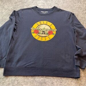 Guns N' Roses Navy Crewneck Sweater